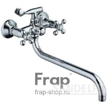 2619-2 Смеситель Ванна Frap 1/2 м/к дл. нос Крест 